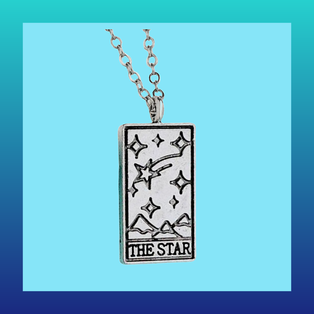 Tarot card style necklaces - the sun, the moon and the star