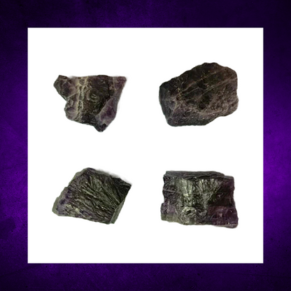 Midnight Purple Fluorite Raw Crystal Chunks