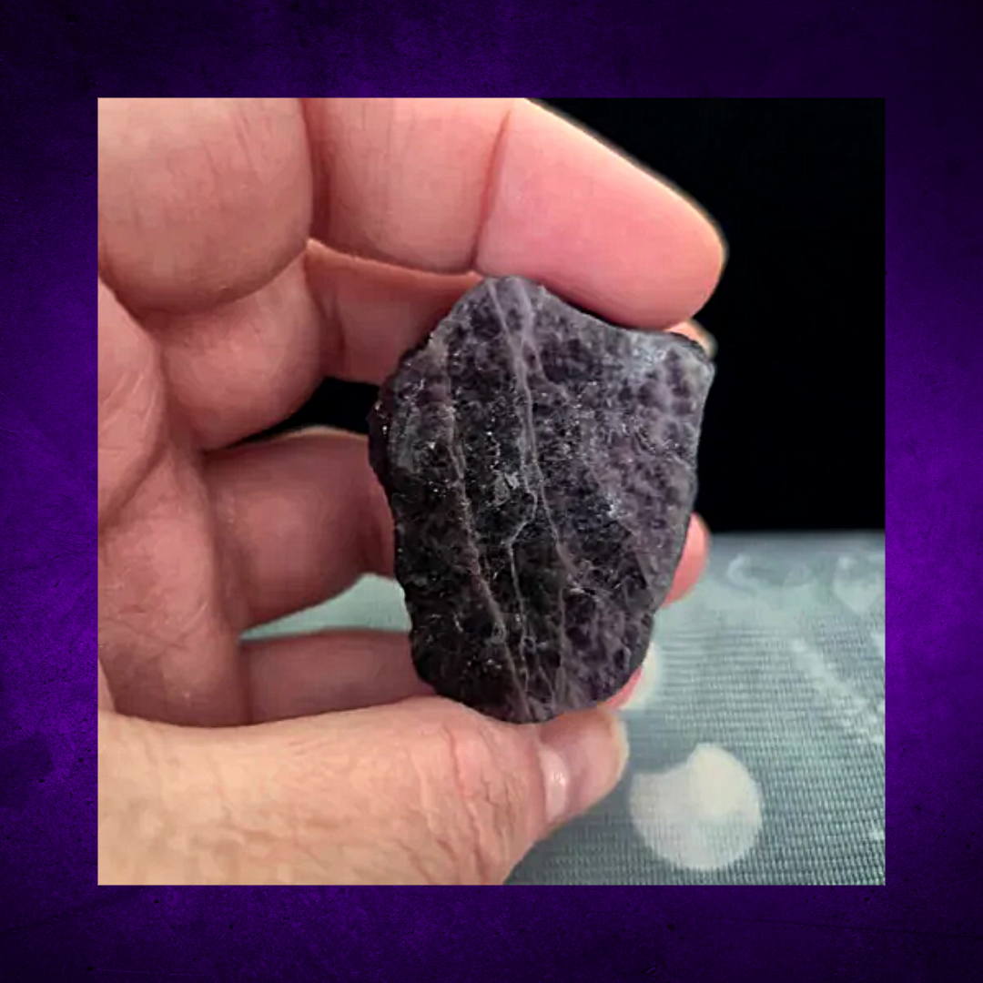 Midnight Purple Fluorite Raw Crystal Chunks