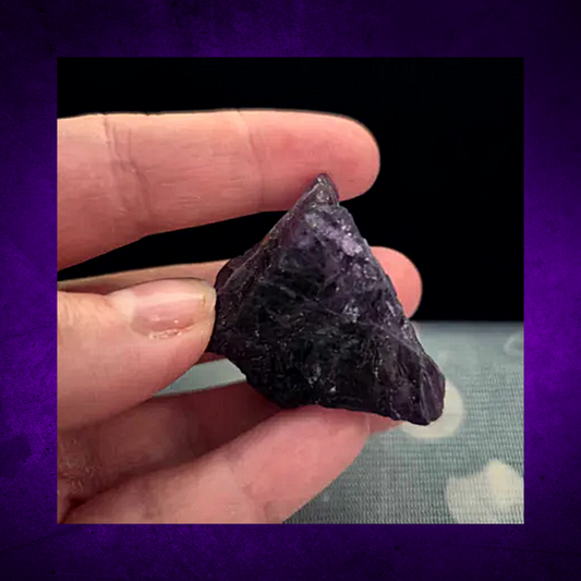 Midnight Purple Fluorite Raw Crystal Chunks