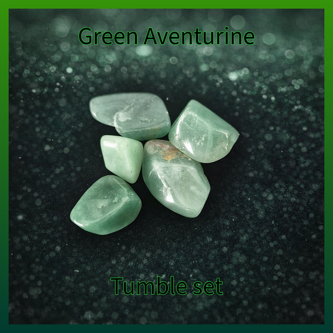 Green Aventurine Tumbles – Set of Five