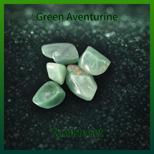 Green Aventurine Tumbles – Set of Five