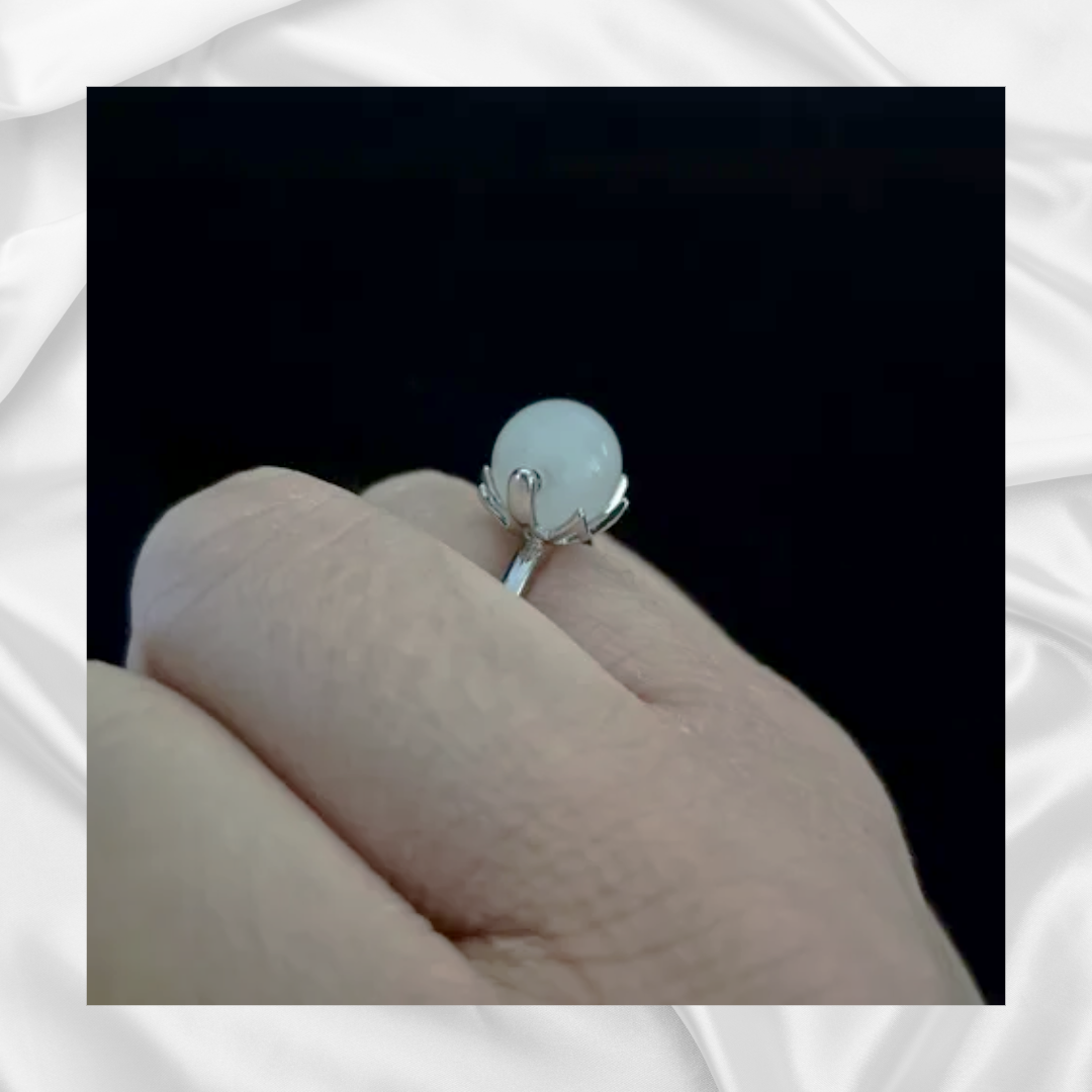 Quartz Spinning Fidget Ring