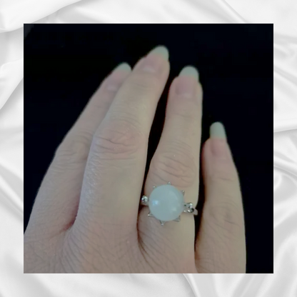Quartz Spinning Fidget Ring