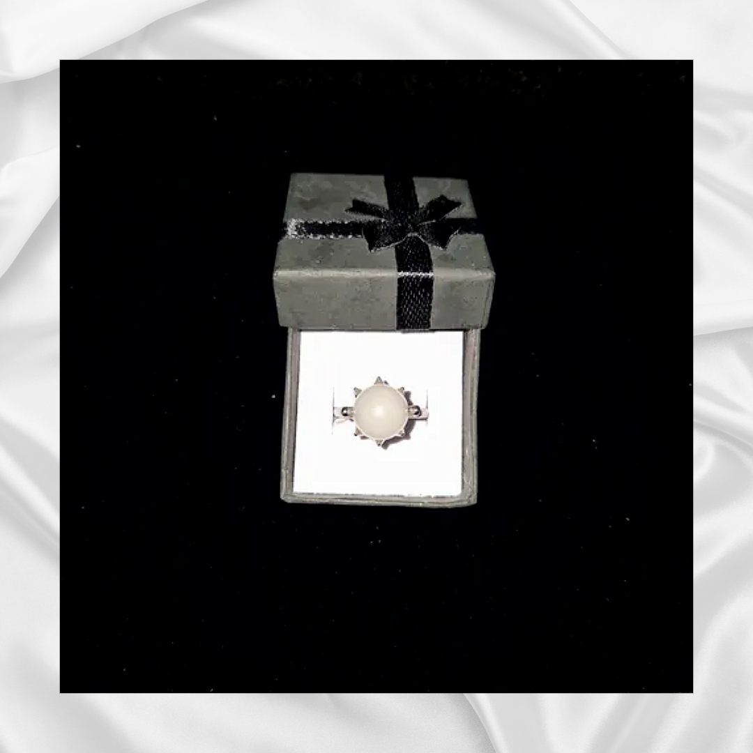 Quartz Spinning Fidget Ring