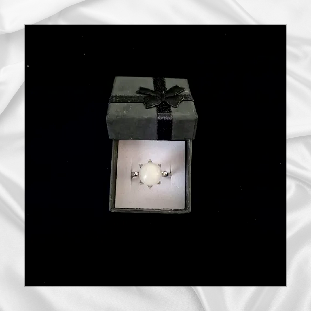 Quartz Spinning Fidget Ring