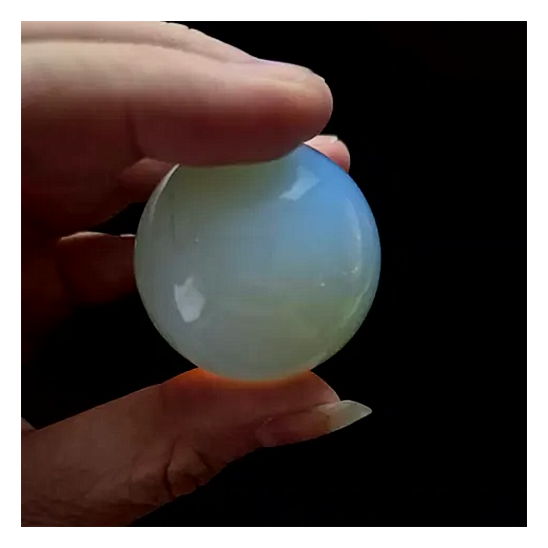 Opalite Crystal Sphere With Stand