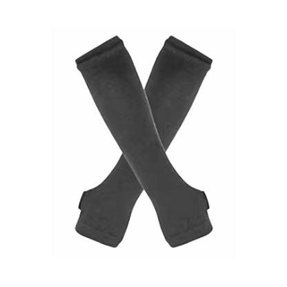 Arm warmer fingerless gloves - striped and plain designs