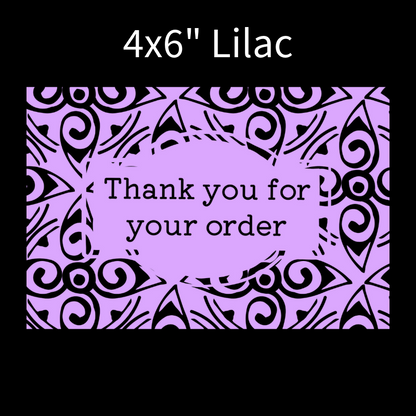 Packaging thermal stickers floral pattern