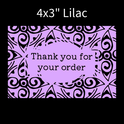 Packaging thermal stickers floral pattern