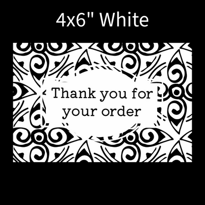 Packaging thermal stickers floral pattern