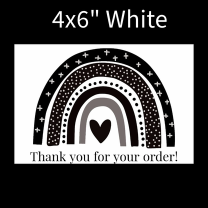 Packaging thermal stickers Rainbow Thank you for your order design