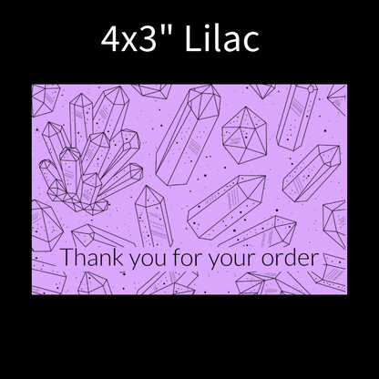 Packaging thermal stickers crystal design