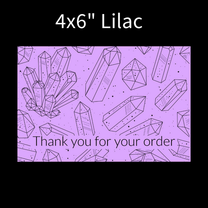 Packaging thermal stickers crystal design