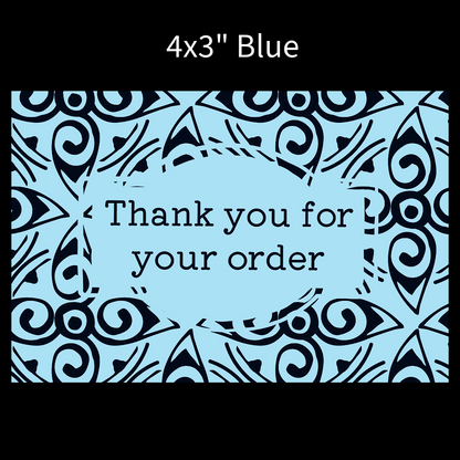 Packaging thermal stickers floral pattern