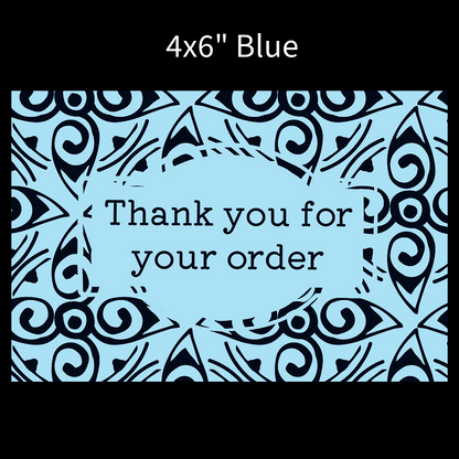 Packaging thermal stickers floral pattern