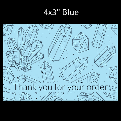 Packaging thermal stickers crystal design