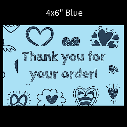 Packaging thermal stickers hearts