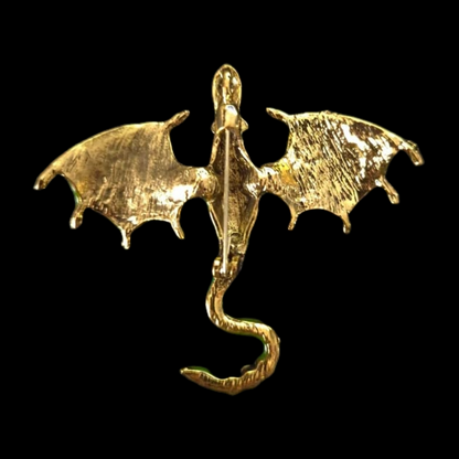 Enamel Flying Dragon Pin Brooch
