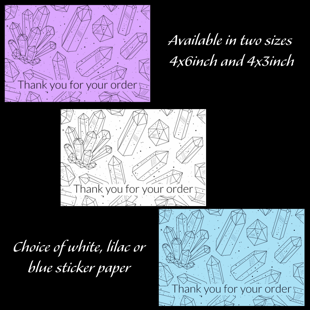 Packaging thermal stickers crystal design