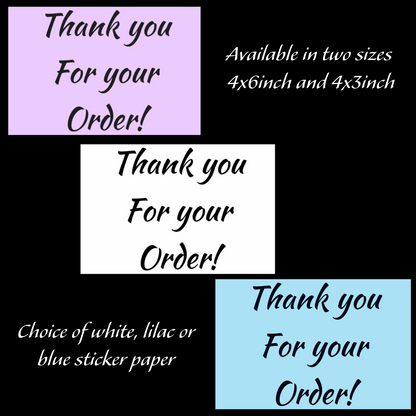 Packaging thermal stickers