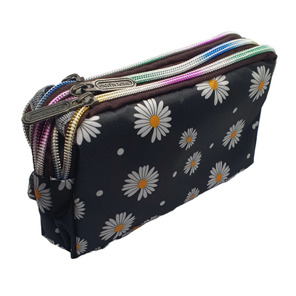 Handbag purse with strap and three compartments