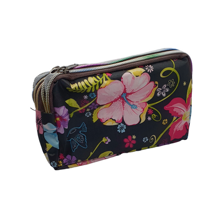 Handbag purse with strap and three compartments