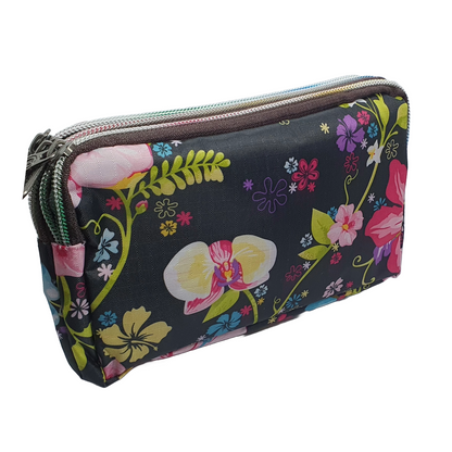 Handbag purse with strap and three compartments