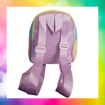 Ombre Chevron Quilted Mini Backpack