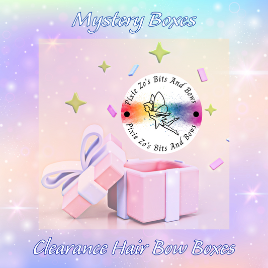 Clearance mystery hair bow boxes