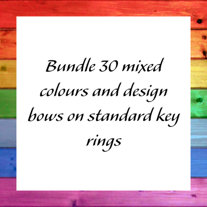 Mystery bundle of bow key rings - standard keyring