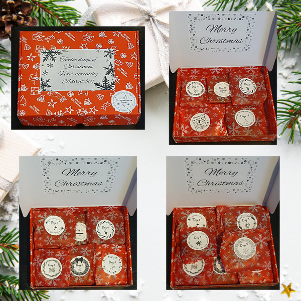 Twelve Days Of Christmas Advent Scrunchie Mystery Box Pre Order
