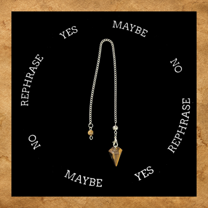 Natural Gemstone Crystal Pendulum For Dowsing Divination Balance Healing Energy Work