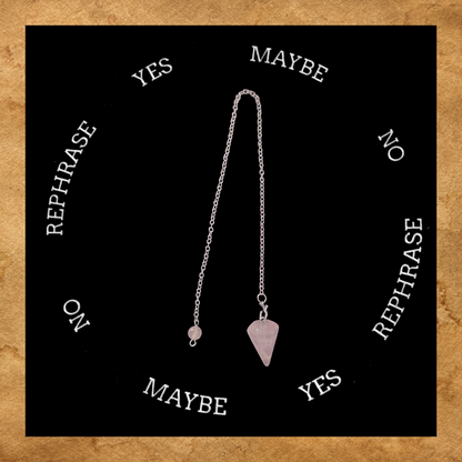 Natural Gemstone Crystal Pendulum For Dowsing Divination Balance Healing Energy Work