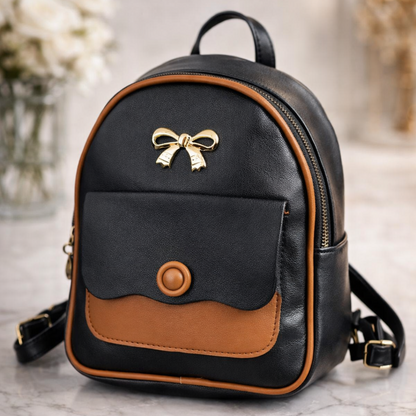 Mini backpack with front pocket