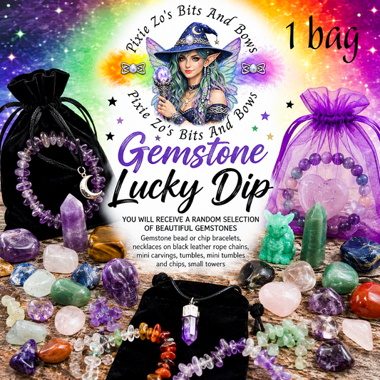 Gemstone Lucky Dip – Velvet or Organza Gift Bag Surprise