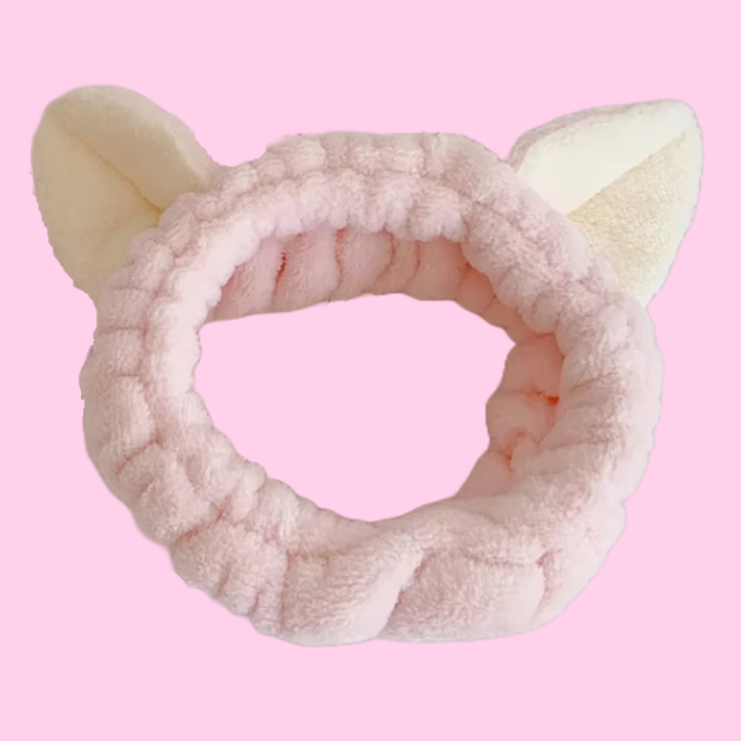 Cat Ear Spa Make Up Headband