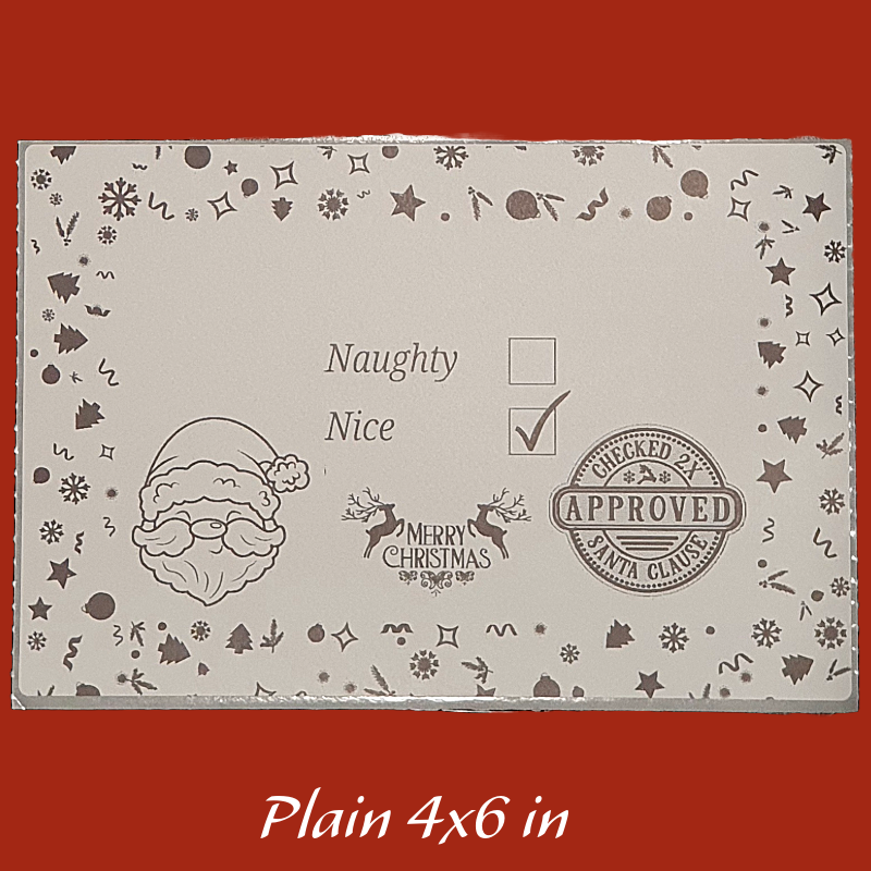 Nice list stickers from Santa Father Christmas