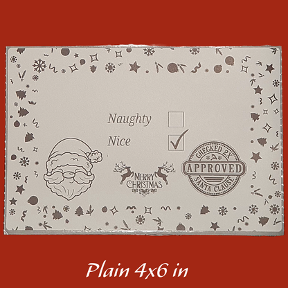 Nice list stickers from Santa Father Christmas