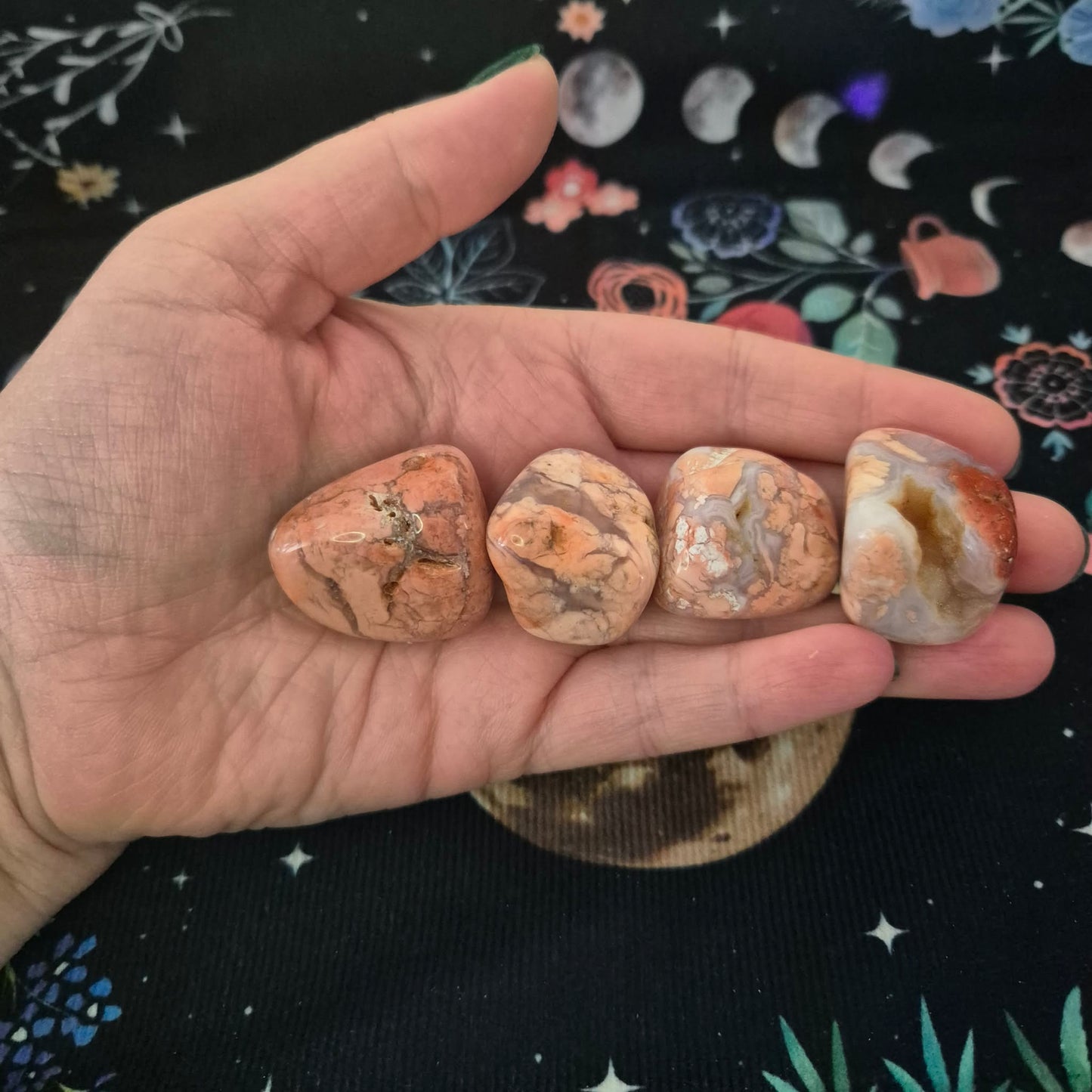 Sakura Agate Tumble Stones