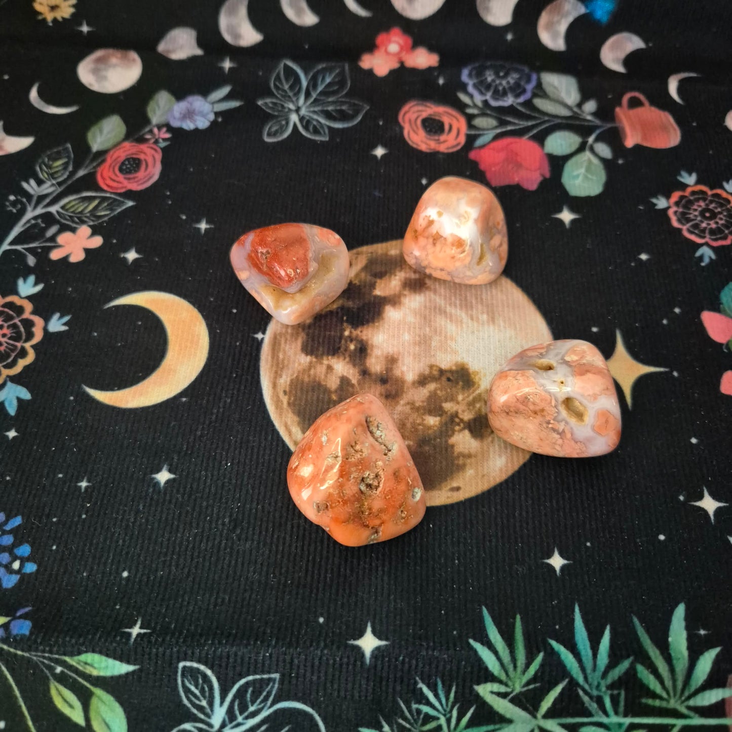 Sakura Agate Tumble Stones