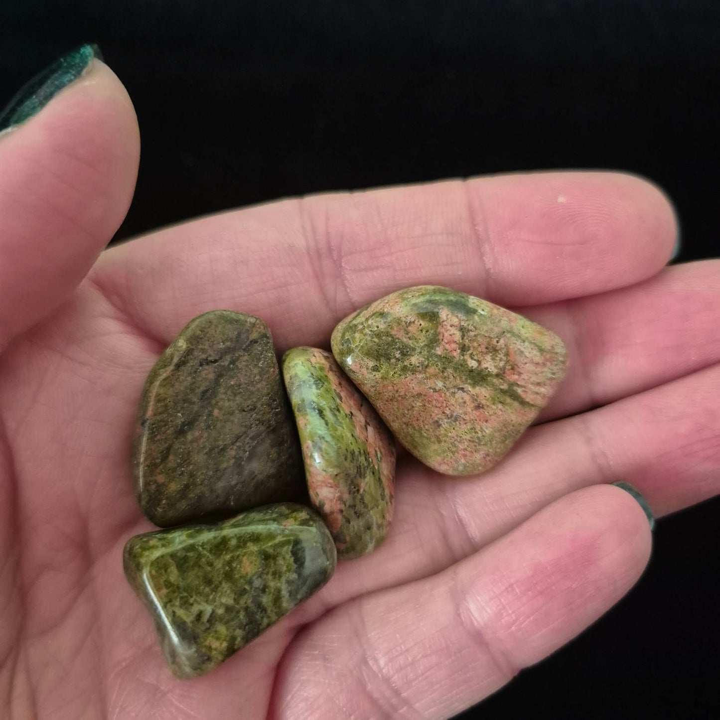 Unakite Tumble – Intuitively Chosen Single Stone (Approx. 2–3cm)