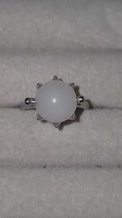Quartz Spinning Fidget Ring