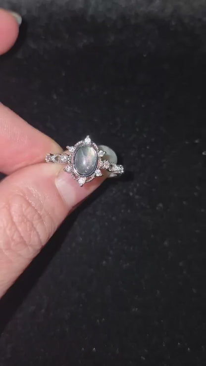Labradorite Adjustable Ring