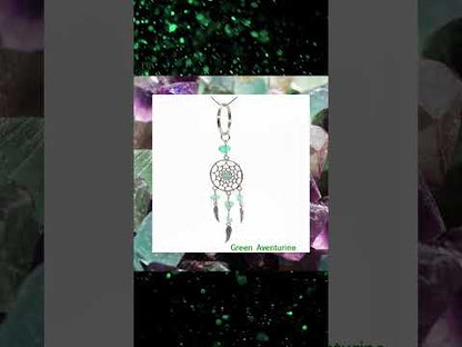 Gemstone angel wing feathers dream catcher charm keyrings