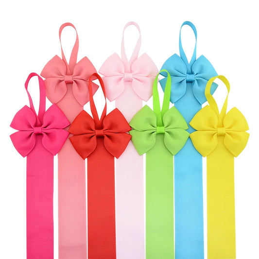 7 colours of ribbon hair bow holders