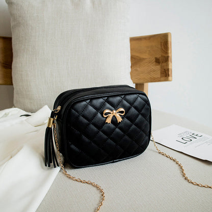 Fashion Black Shoulder Bag With Chain