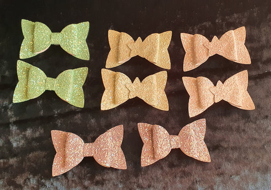 Sparkly glitter bows