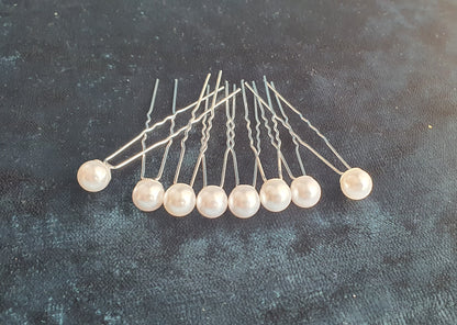 Hair pins for bridal weddings proms flowers, pearl and butterfly