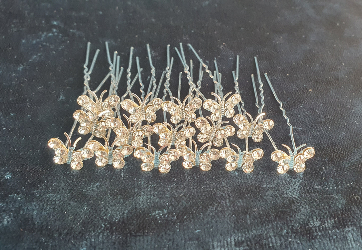 Hair pins for bridal weddings proms flowers, pearl and butterfly